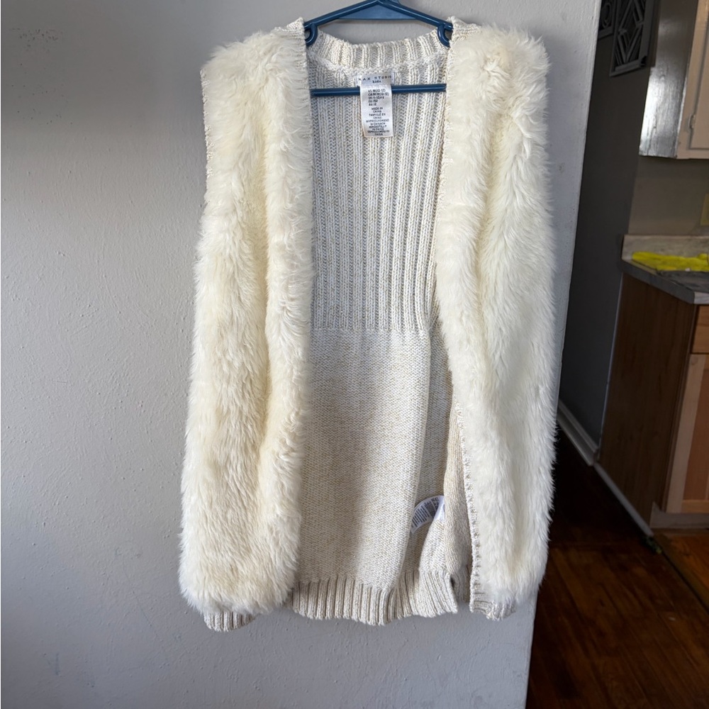 Women's Cream Sweater Vest